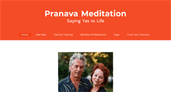 Desktop Screenshot of pranavameditation.com