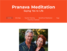 Tablet Screenshot of pranavameditation.com